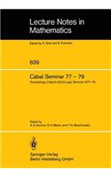 Cabal Seminar 77 - 79