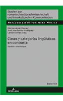 Clases y categorías lingueísticas en contraste