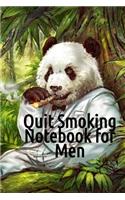 Quit Smoking Notebook For Men: Notepad To Write In For A Man Who Wants To Recover From Smoke & Cigarettes - Smoke-Free Note Book Diary, Planner, Habit Tracker - 120 Lined Journali
