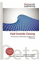 Paid Outside Closing: (English)