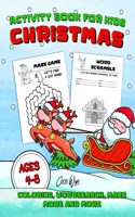 Christmas Activity Book For Kids Ages 4-8