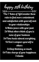 happy20th birthday The 7 Rules of Life