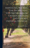 Anweisung, wie man eine Baumschule von Obstbäumen im Grossen anlegen und gehörig unterhalten solle.