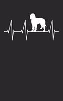 Goldendoodle Notebook 'Dog Heartbeat' - Gift for Goldendoodle Lovers - Goldendoodle Journal