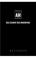 Ah Das Element Der Erkenntnis: A5 Notizbuch kariert - Chemie Geschenk für Chemiker und Studenten - lustige Wissenschaft - Kalender - Nerd - Gadget