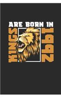 Kings Are Born In 1992: Small Lined Notebook - Birthday Gift or Anniversary Gift Idea