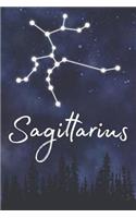 Sagittarius: A Lined Notebook Zodiac Journal with Watercolor Constellation Galaxy and Fun Details About Your Sun Sign