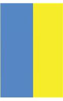 Ukraine Flag Journal: Blank Lined Diary