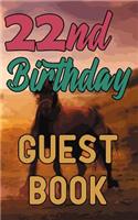 22nd Birthday Guest Book