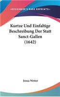 Kurtze Und Einfaltige Beschreibung Der Statt Sanct-Gallen (1642)
