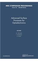 Advanced Surface Processes for Optoelectronics: Volume 126