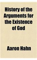 History of the Arguments for the Existence of God