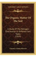 The Organic Matter of the Soil