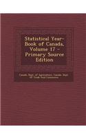 Statistical Year-Book of Canada, Volume 17