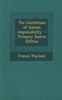 The Limitations of Human Responsibility: (English)