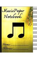 Music Paper Notebook