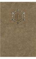 Monogram "J" Notebook: (10 Monogram Raw 150 Lined)