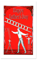 Circus Performer Father's Day Greeting Card