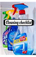 Cleaning checklist