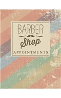 Barber Shop Appointments: 2020 8.5" X 11" hourly appointment book for hair stylist, barber