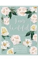 I am Grateful - Gratitude Journal - A4 Dot grid Bullet Journal - Inspirational Journal for women -Practice Gratitude Everyday