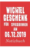 Wichtelgeschenk für Spielerinnen am 06.12.2019 Notizbuch