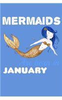 Mermaids Are Born In January: Music Sheet Journal