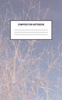 Composition Notebook: Dark Flower Notebook For Kids School Teens Soft Cover Elementary School Creative Writing Journal Diary Boys