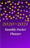 2020-2021 Monthly Pocket Planner: A classic 2-year Monthly Small Purse Calendar Planner- January - December 2020-2021 Notebook Journal Diary For To do list Planners, Address book, An