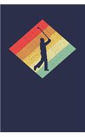 Golfer Notebook: Retro Vintage 80s Golf 6 x 9 Lined Ruled Journal Gift for Golfers And Golf Players (108 Pages)