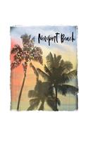 Newport Beach: California Christmas Notebook With Lined College Ruled Paper For Taking Notes. Stylish Tropical Travel Journal Diary 6 x 9 Inch Soft Cover. For Home