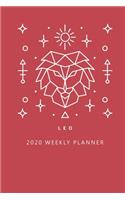 Leo 2020 Weekly Planner (Red)