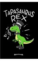 My Cute Tapasaurus Rex Notebook: Cute Dinosaur Themed Notebook, Diary or Journal Gift for Dancers, Dance Teachers, Formation Dancers, Tap Dance and Dancing Fans with 120 Dot Grid Pa