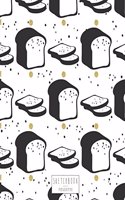 sketchbook: Bread on white cover (8.5 x 11) inches 110 pages, Blank Unlined Paper for Sketching, Drawing, Whiting, Journaling & Doodling(3 Bread on White Sketchbook)