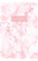 Journal: Lined Notebook/Diary for Women to Write in Pink Marble