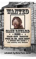 Labradoodle Dog Wanted Poster Journal