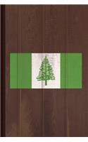Norfolk Island Flag Journal Notebook: Blank Lined Ruled for Writing 6x9 110 Pages