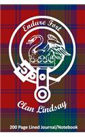 Clan Lindsay 200 Page Lined Journal/Notebook