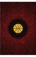 Monogram Basketball Notebook: Blank Journal Diary Log