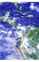 Earth View Continents Oceans Space Theme Science Journal