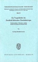 Zur Vorgeschichte Des Preussisch-Sachsischen Eisenbahnkrieges