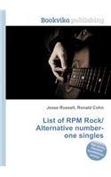 List of RPM Rock/Alternative Number-One Singles: (English)