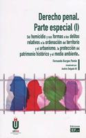 Derecho penal. Parte especial (I): Del homicidio y sus formas a los delitos relativos a la ordenacion del territorio y el urbanismo, la proteccion del patrimonio historico y el medio ambiente