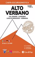 Alto Verbano: Val Grande-Cannobio-Lago Di Mergozzo-Verbana 1:25000 (Carta escursionistica)