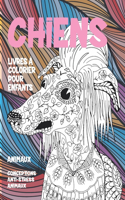 Livres à colorier pour enfants - Conceptions anti-stress Animaux - Animaux - Chiens