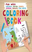 Fun with Letters, Words, Colors, Animals, nature, Plus More, Coloring Book: great gift for boys and girls, Coloring Book for Kids Ages 2-10. coloring book Shadows 2021 for kids. coloring book for kids ages 2-10 learn and dra