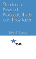 Structure of Research Proposal, Thesis and Dissertation
