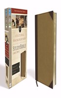 NIV, Cultural Backgrounds Study Bible, Large Print, Imitation Leather, Tan, Red Letter Edition: Bringing to Life the Ancient World of Scripture: Bringing to Life the Ancient World of Scripture