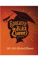 Educated Black Queen - 2019 / 2020 Student Planner: 2019 Gift Ideas - Calendars, Academic Planners & Personal Organizers - Organization - Black Girl Magic - Journal for College and University(7 Books, Journals, Academic Planners, Diary, Women, Moms, Black Women, Black Girl Magic, Hbcu Students)