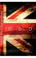 London heart flag notebook